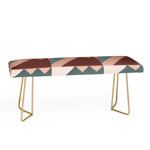 The Old Art Studio Geometric Mountains 01 Bench