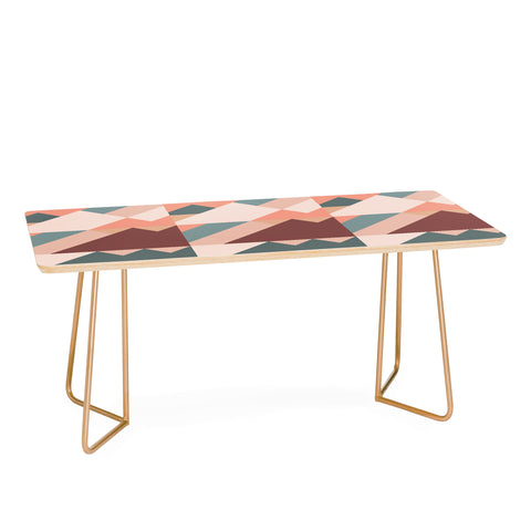 The Old Art Studio Geometric Mountains 01 Coffee Table
