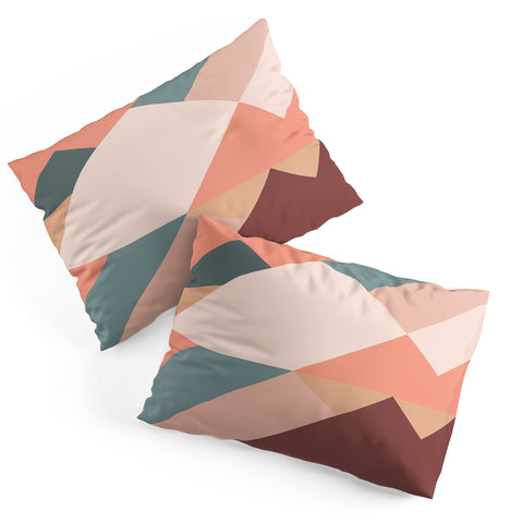 The Old Art Studio Geometric Mountains 01 Pillow Shams