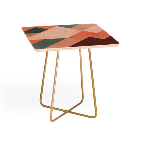 The Old Art Studio Geometric Mountains 01 Side Table