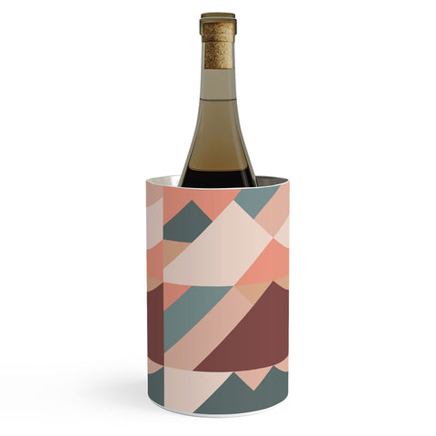 The Old Art Studio Geometric Mountains 01 Wine Chiller