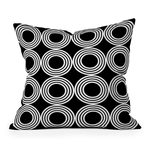 The Old Art Studio Geometric Pattern 02B Throw Pillow