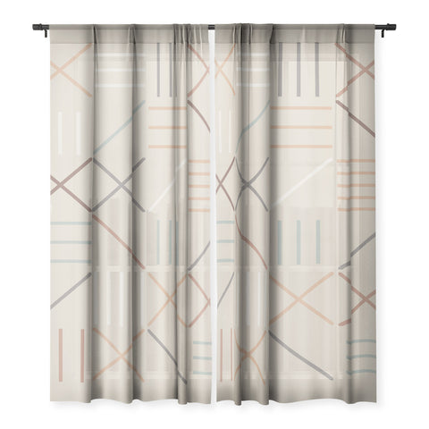 The Old Art Studio Geometric Shapes 05 Sheer Non Repeat