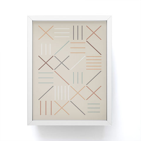 The Old Art Studio Geometric Shapes 05 Framed Mini Art Print
