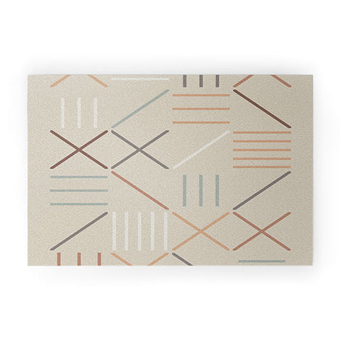 The Old Art Studio Geometric Shapes 05 Welcome Mat