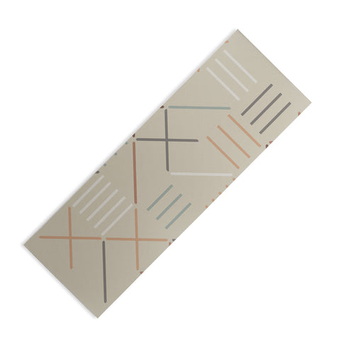 The Old Art Studio Geometric Shapes 05 Yoga Mat
