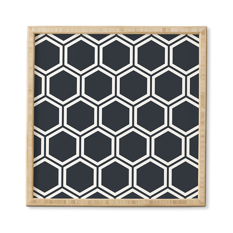 The Old Art Studio Hexagon Black Framed Wall Art