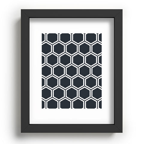 The Old Art Studio Hexagon Black Recessed Framing Rectangle