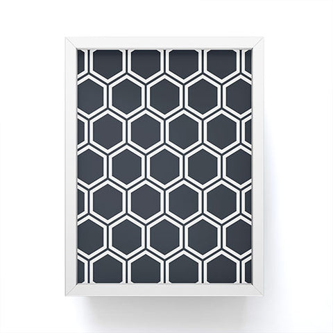 The Old Art Studio Hexagon Black Framed Mini Art Print