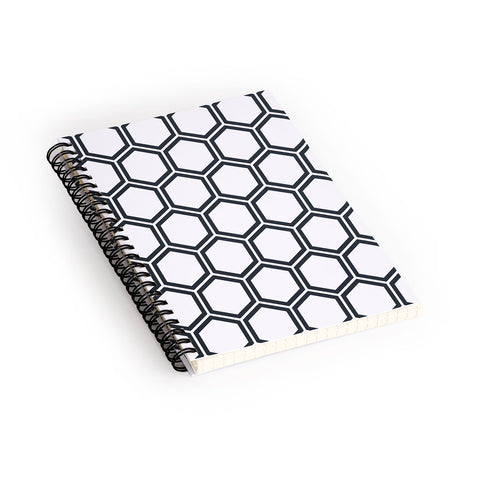 The Old Art Studio Hexagon White Spiral Notebook