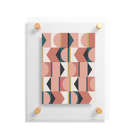 The Old Art Studio Maximalist Geometric 01 Floating Acrylic Print