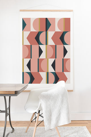 The Old Art Studio Maximalist Geometric 01 Art Print And Hanger
