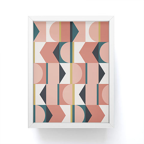 The Old Art Studio Maximalist Geometric 01 Framed Mini Art Print