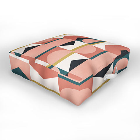 The Old Art Studio Maximalist Geometric 01 Outdoor Floor Cushion