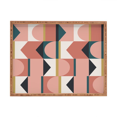 The Old Art Studio Maximalist Geometric 01 Rectangular Tray