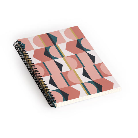 The Old Art Studio Maximalist Geometric 01 Spiral Notebook