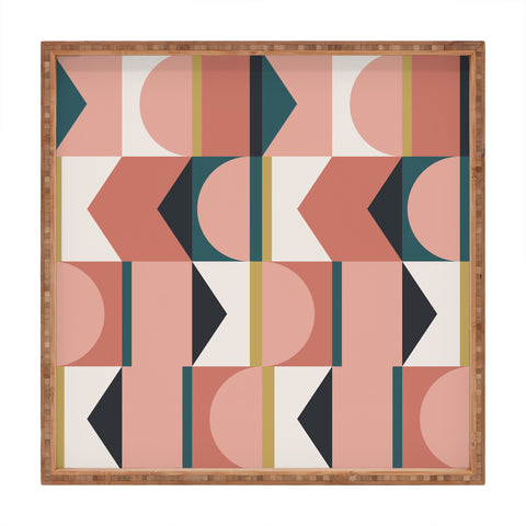 The Old Art Studio Maximalist Geometric 01 Square Tray