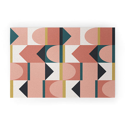 The Old Art Studio Maximalist Geometric 01 Welcome Mat