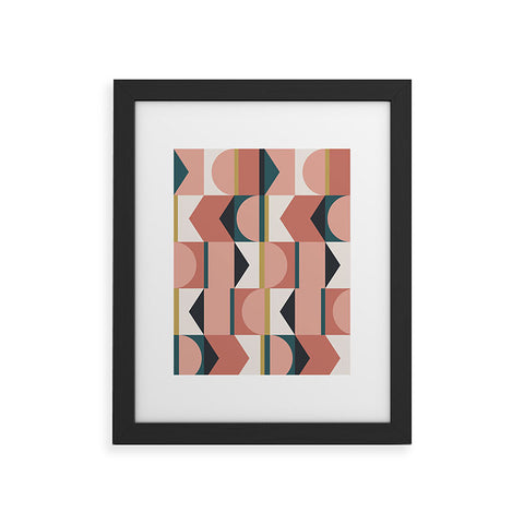 The Old Art Studio Maximalist Geometric 01 Framed Art Print