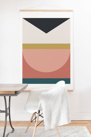 The Old Art Studio Maximalist Geometric 03 Art Print And Hanger