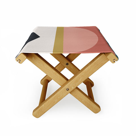 The Old Art Studio Maximalist Geometric 03 Folding Stool
