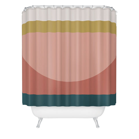 The Old Art Studio Maximalist Geometric 03 Shower Curtain
