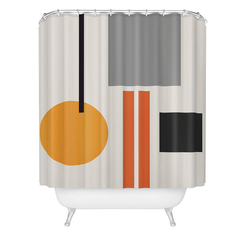 The Old Art Studio Mid Century 05 Shower Curtain