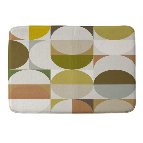 The Old Art Studio Mid Century 09A Memory Foam Bath Mat