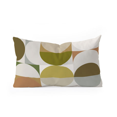 The Old Art Studio Mid Century 09A Oblong Throw Pillow
