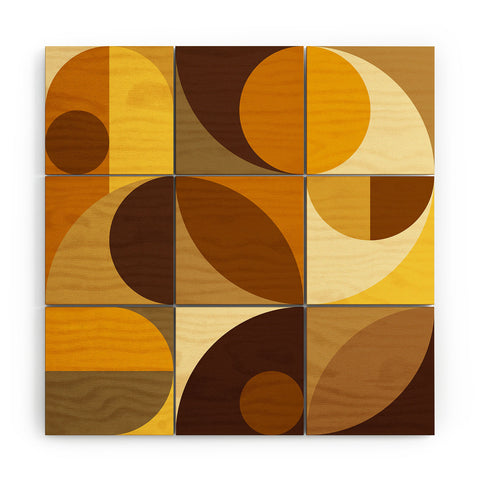 The Old Art Studio Mid Century 30B Wood Wall Mural