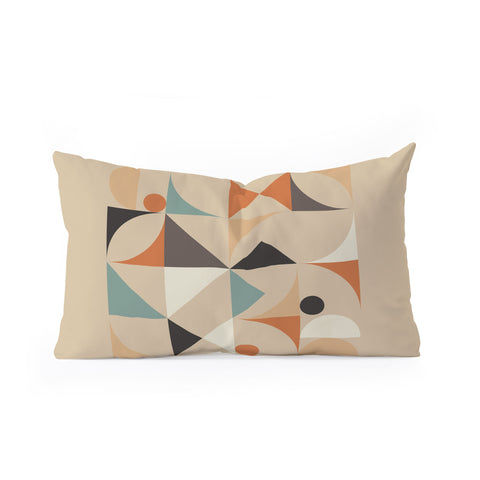 The Old Art Studio Mid Century 7B Oblong Throw Pillow
