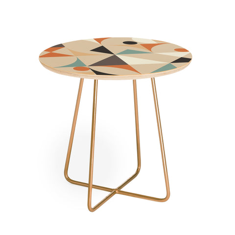 The Old Art Studio Mid Century 7B Round Side Table