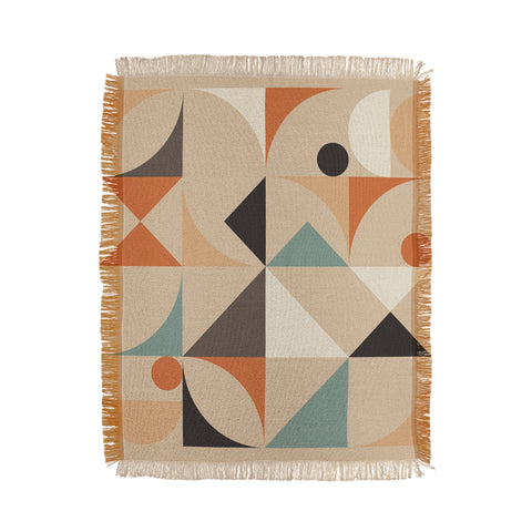 The Old Art Studio Mid Century 7B Throw Blanket