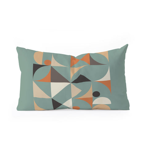 The Old Art Studio Mid Century 7C Oblong Throw Pillow