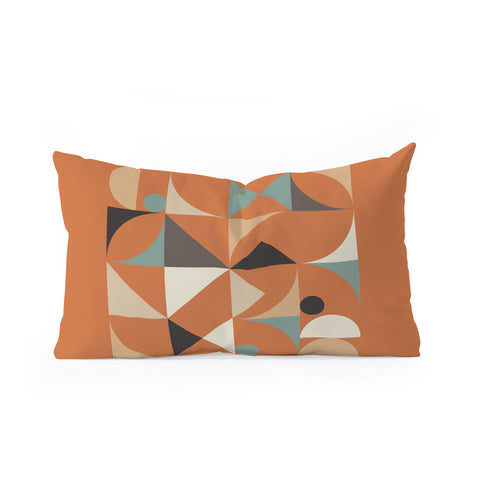 The Old Art Studio Mid Century 7D Oblong Throw Pillow