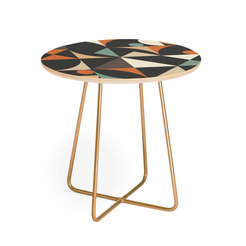 The Old Art Studio Mid Century 7E Round Side Table