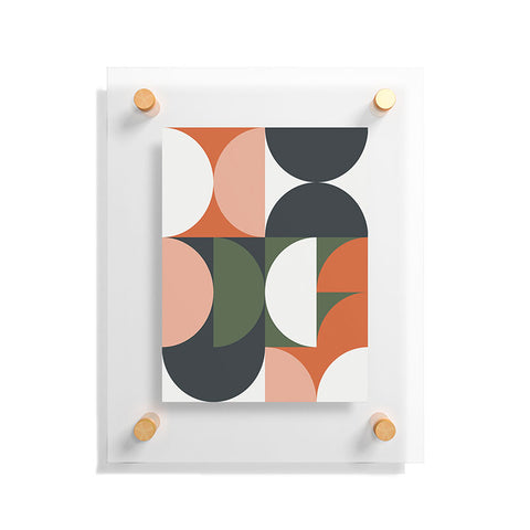 The Old Art Studio Mid Century Geometric 15 Floating Acrylic Print