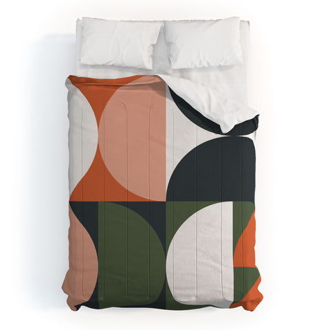 The Old Art Studio Mid Century Geometric 15 Comforter