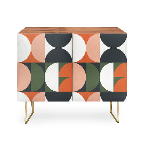 The Old Art Studio Mid Century Geometric 15 Credenza