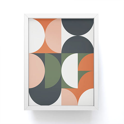 The Old Art Studio Mid Century Geometric 15 Framed Mini Art Print