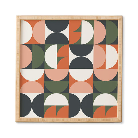 The Old Art Studio Mid Century Geometric 16 Framed Wall Art