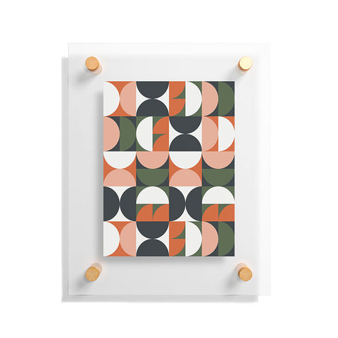 The Old Art Studio Mid Century Geometric 16 Floating Acrylic Print