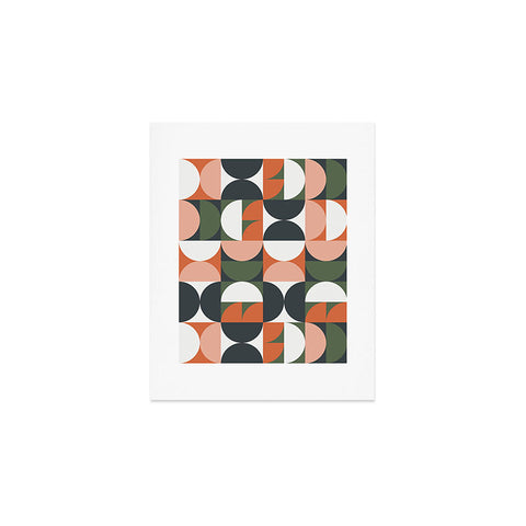 The Old Art Studio Mid Century Geometric 16 Art Print