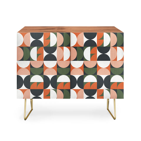 The Old Art Studio Mid Century Geometric 16 Credenza