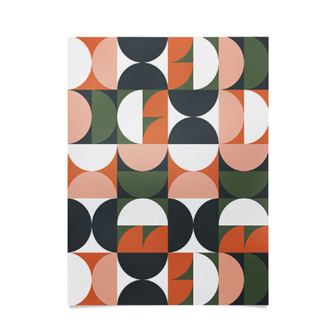 The Old Art Studio Mid Century Geometric 16 Poster