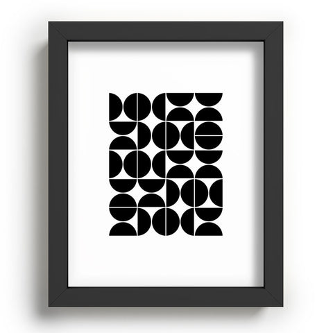 The Old Art Studio Mid Century Modern 04 Black Recessed Framing Rectangle