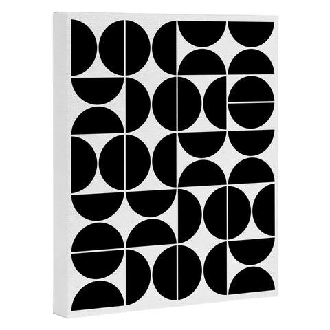 The Old Art Studio Mid Century Modern 04 Black Art Canvas