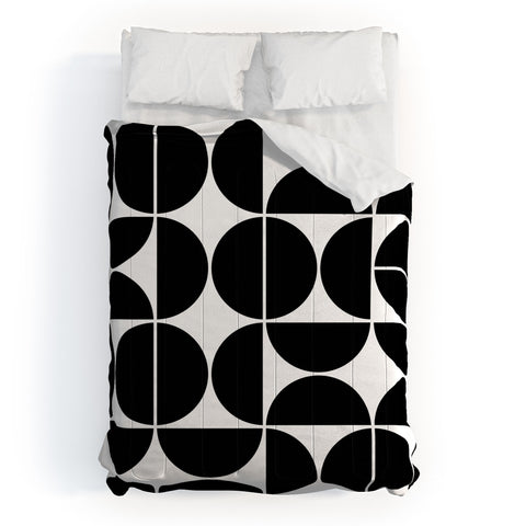 The Old Art Studio Mid Century Modern 04 Black Comforter