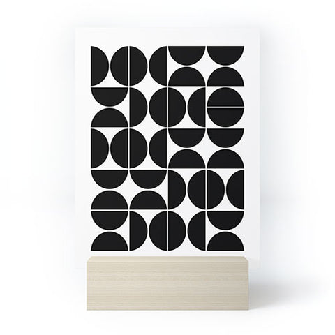 The Old Art Studio Mid Century Modern 04 Black Mini Art Print