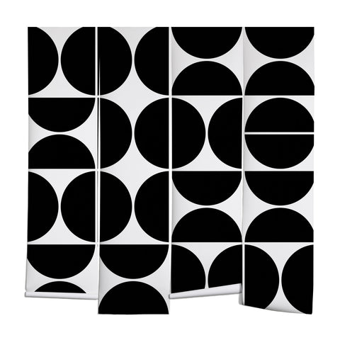 The Old Art Studio Mid Century Modern 04 Black Wall Mural